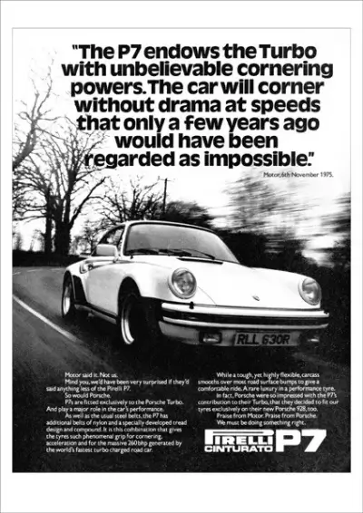 Click to enlarge 225/50 YR 16 PIRELLI CINTURATO ™ P7 - Porsche 911 Turbo